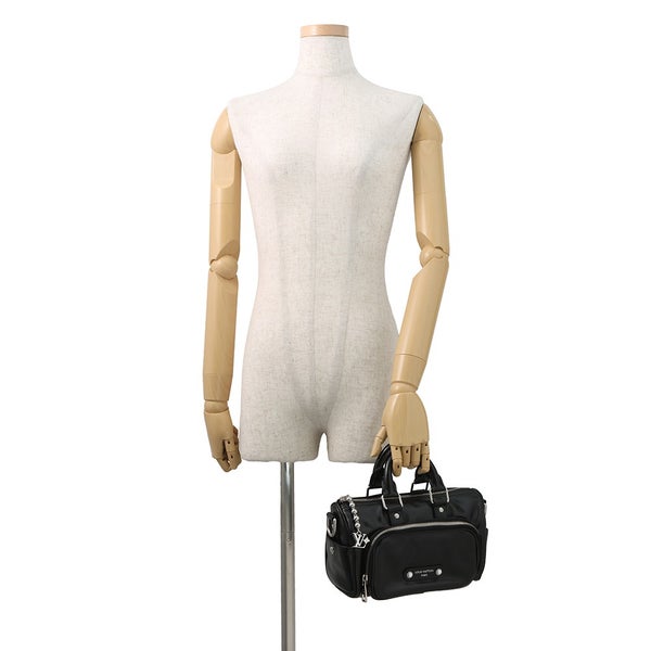 ルイヴィトン ハンドバッグ キーポル カーゴ バンドリエール25 カーフレザー M13988 LOUIS VUITTON 2way 黒 ブラック