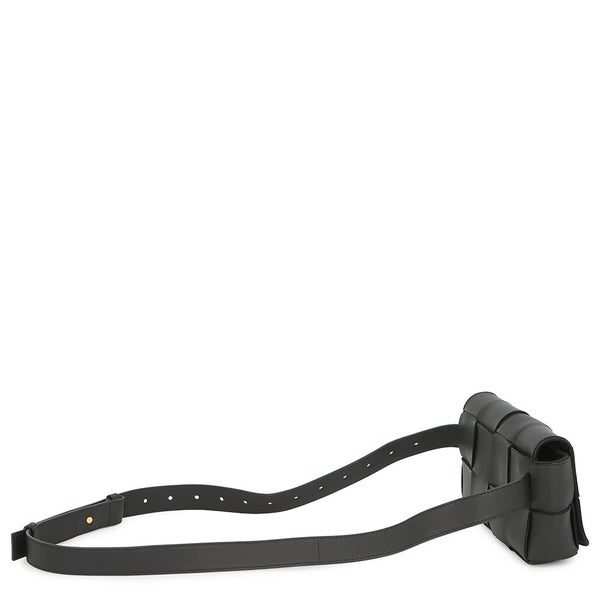 ボッテガヴェネタ ボディバッグ マキシイントレチャート カセット ベルトバッグ 668572 BOTTEGA VENETA 黒