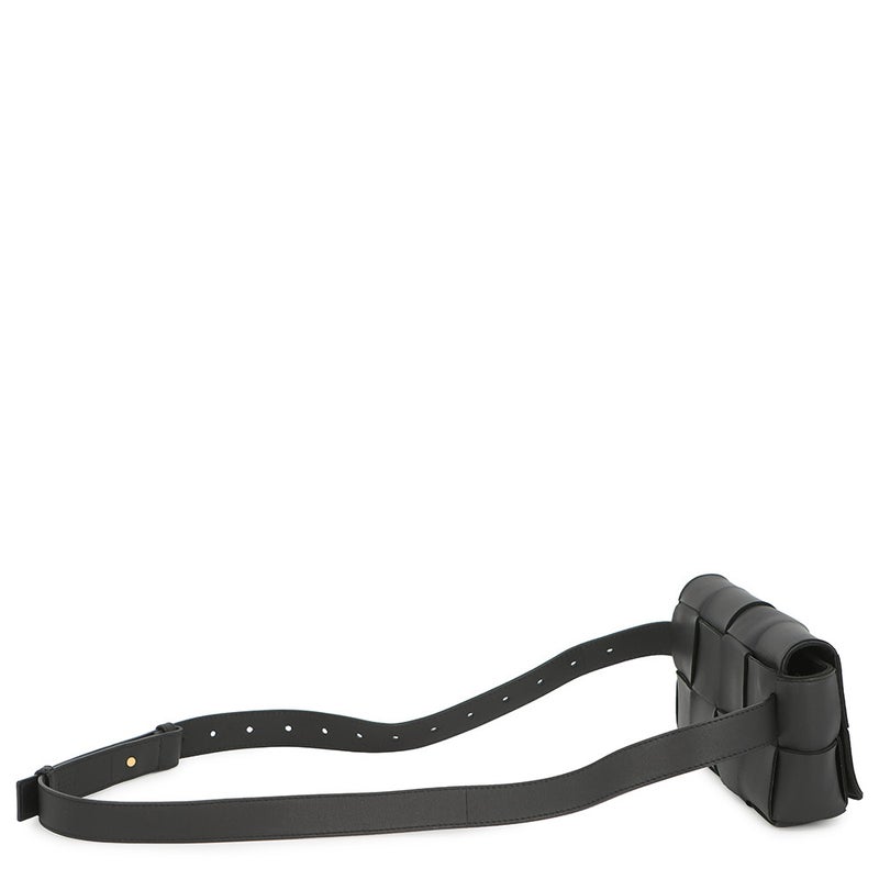 ボッテガヴェネタ ボディバッグ マキシイントレチャート カセット ベルトバッグ 668572 BOTTEGA VENETA 黒