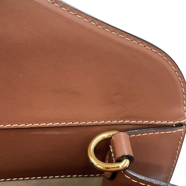 バーバリー ハンドバッグ ミディアム ポケットバッグ キャンバス レザー 8039362 BURBERRY 2way