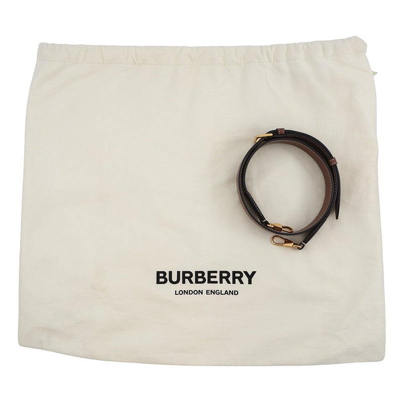 バーバリー ハンドバッグ ミディアム ポケットバッグ キャンバス レザー 8039362 BURBERRY 2way