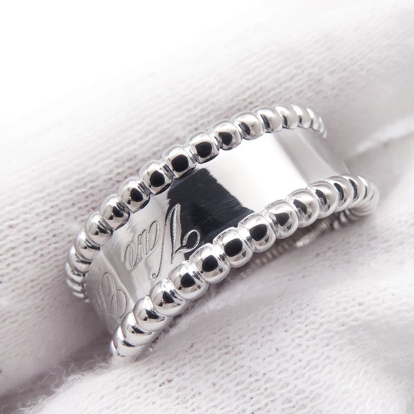 ヴァンクリ リング ペルレ シニアチュール リング K18WGホワイトゴールド サイズ52 VCARN32300/VCARN32352 指輪