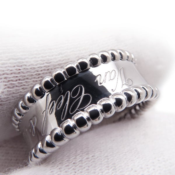 ヴァンクリ リング ペルレ シニアチュール リング K18WGホワイトゴールド サイズ52 VCARN32300/VCARN32352 指輪