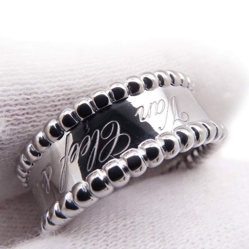 ヴァンクリ リング ペルレ シニアチュール リング K18WGホワイトゴールド サイズ52 VCARN32300/VCARN32352 指輪