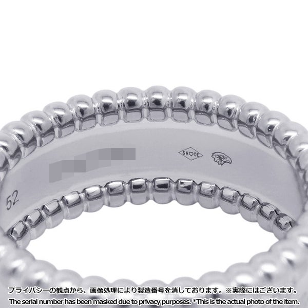 ヴァンクリ リング ペルレ シニアチュール リング K18WGホワイトゴールド サイズ52 VCARN32300/VCARN32352 指輪