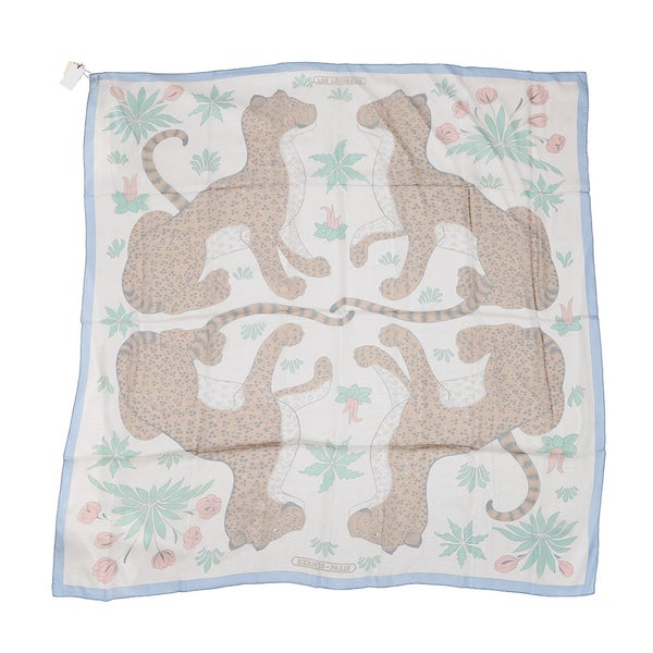 エルメス スカーフ カレ140 レオパード Les Leopard シルク HERMES シルクモスリン 2022春夏