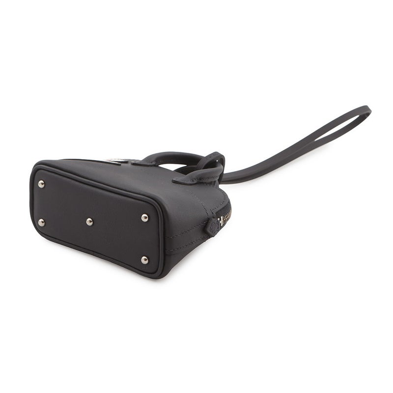 エルメス バッグチャーム ボリードシャーク キャバン/シルバー金具 スイフト W刻印 黒