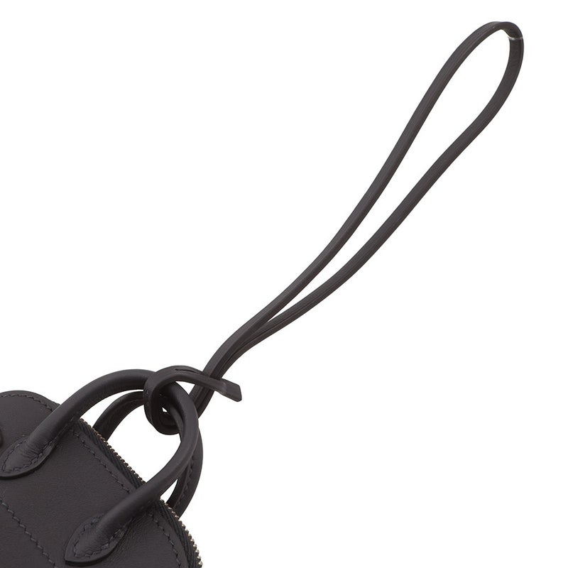 エルメス バッグチャーム ボリードシャーク キャバン/シルバー金具 スイフト W刻印 黒