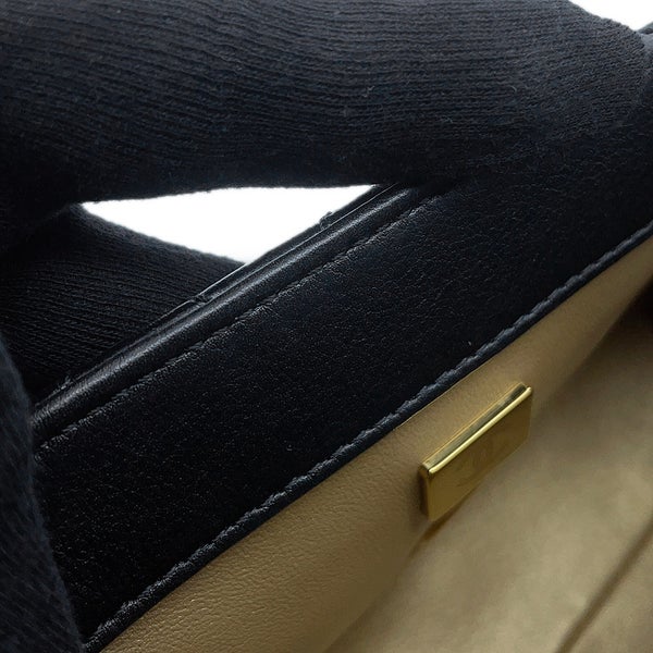 シャネル ハンドバッグ ココマーク トップハンドル リング XXS ラムスキン AS2215 2wayショルダー ココハンドル 黒