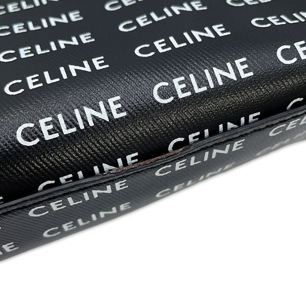 セリーヌ トートバッグ スモール バーティカル カバ ロゴ 総柄 PVC 191542DT2 CELINE 2way 黒