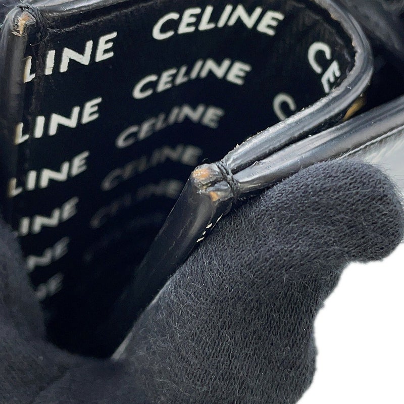 セリーヌ トートバッグ スモール バーティカル カバ ロゴ 総柄 PVC 191542DT2 CELINE 2way 黒