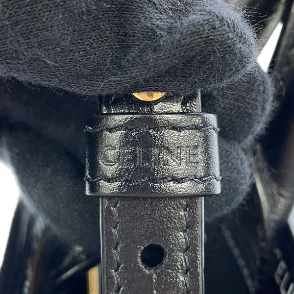 セリーヌ トートバッグ スモール バーティカル カバ ロゴ 総柄 PVC 191542DT2 CELINE 2way 黒