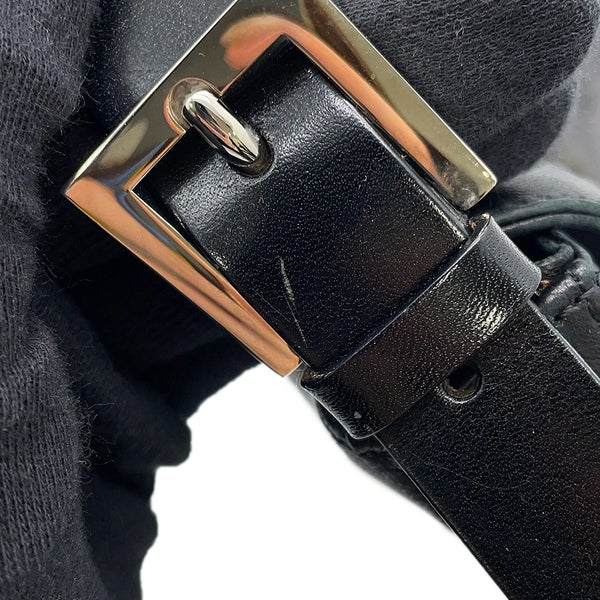 フェンディ ハンドバッグ マンマバケット レザー 26424 FENDI ワンショルダー 黒