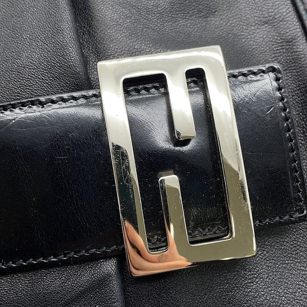フェンディ ハンドバッグ マンマバケット レザー 26424 FENDI ワンショルダー 黒