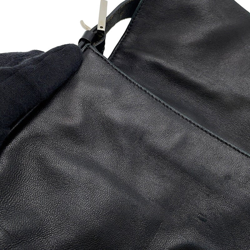 フェンディ ハンドバッグ マンマバケット レザー 26424 FENDI ワンショルダー 黒