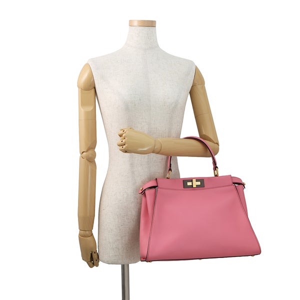 フェンディ ハンドバッグ ピーカブー レギュラー レザー 8BN290 FENDI 2way ショルダー