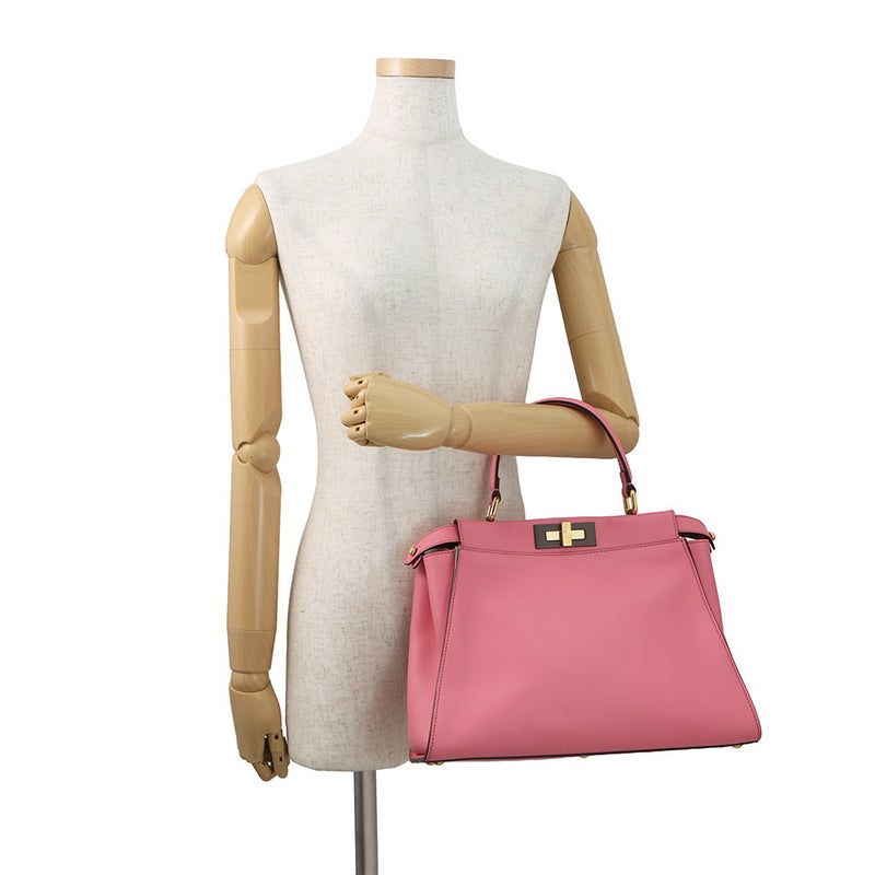 フェンディ ハンドバッグ ピーカブー レギュラー レザー 8BN290 FENDI 2way ショルダー