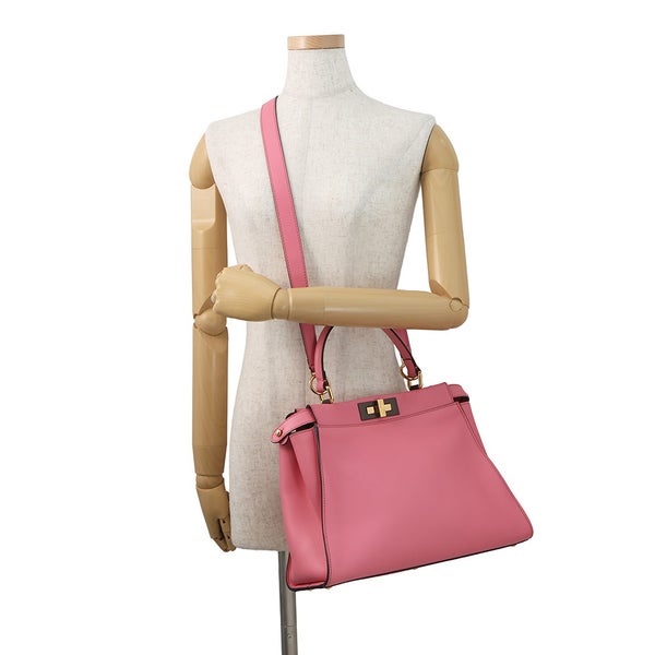 フェンディ ハンドバッグ ピーカブー レギュラー レザー 8BN290 FENDI 2way ショルダー