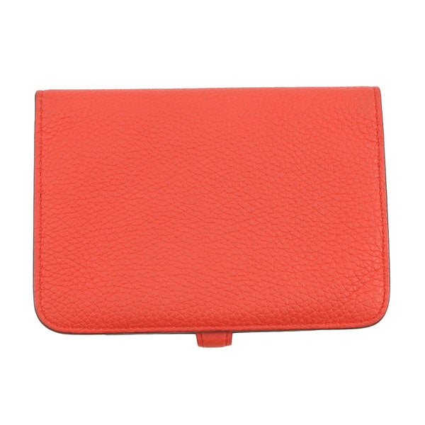 エルメス 二つ折り財布 ドゴン コンパクト カプシーヌ/シルバー金具 トゴ U刻印 財布