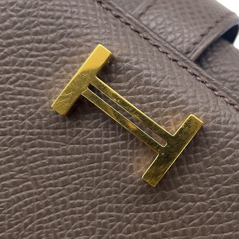 エルメス 三つ折り財布 ベアンコンビネ ヴェルソ エタン/エトゥープ/ゴールド金具 エプソン K刻印