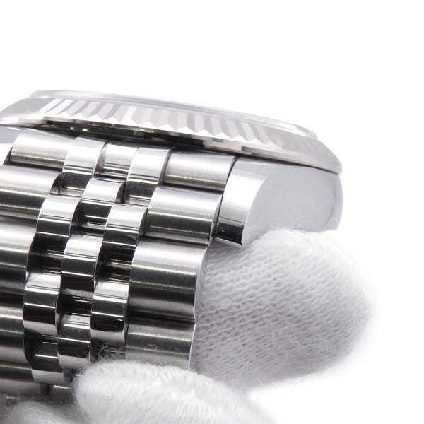 ロレックス デイトジャスト31 SS/K18WG ランダムシリアル ルーレット 278274 ROLEX 腕時計 ブライトブルー文字盤