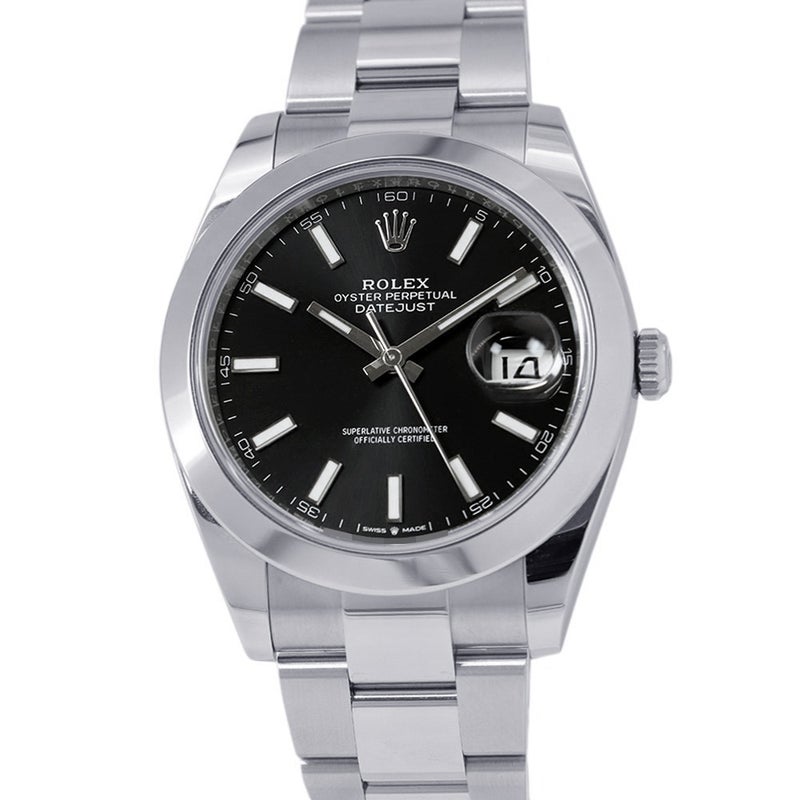 ロレックス デイトジャスト41 ランダムシリアル ルーレット 126300 ROLEX 腕時計 黒文字盤