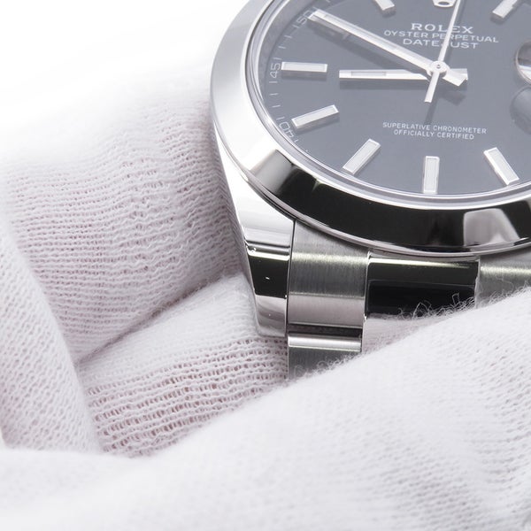 ロレックス デイトジャスト41 ランダムシリアル ルーレット 126300 ROLEX 腕時計 黒文字盤