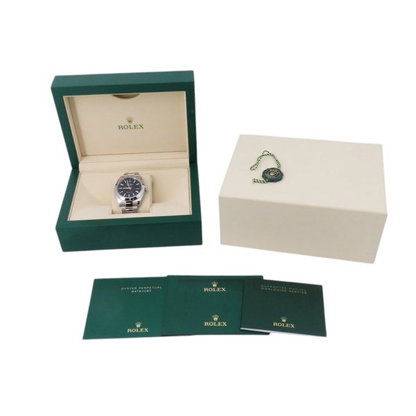 ロレックス デイトジャスト41 ランダムシリアル ルーレット 126300 ROLEX 腕時計 黒文字盤