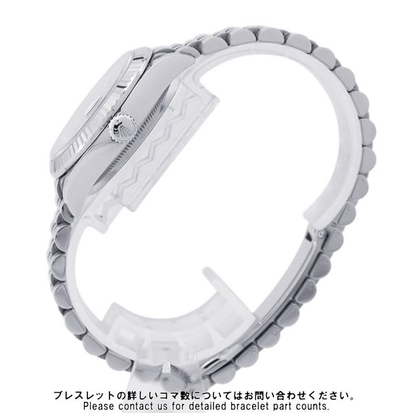 ロレックス デイトジャスト31 SS/K18WG ランダムシリアル ルーレット 278274 ROLEX 腕時計 ミントグリーン文字盤