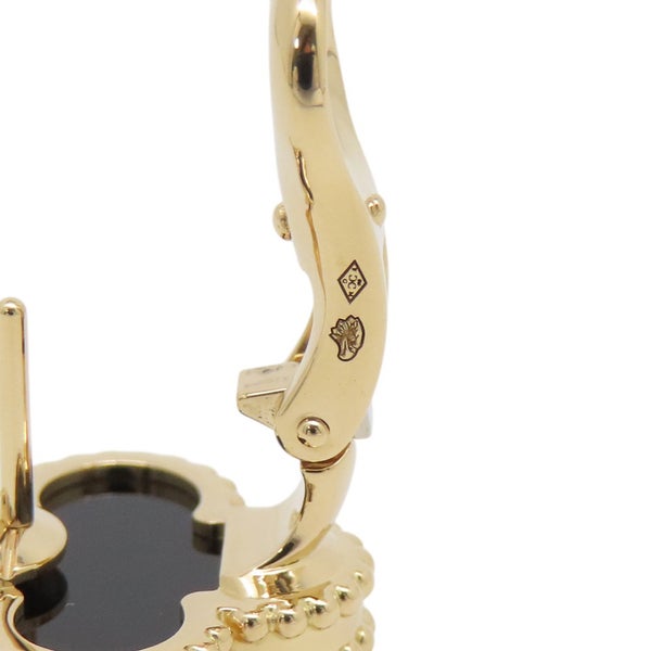ヴァンクリーフ&アーペル ピアス ヴィンテージ アルハンブラ イヤリング オニキス K18YGイエローゴールド VCARA44200