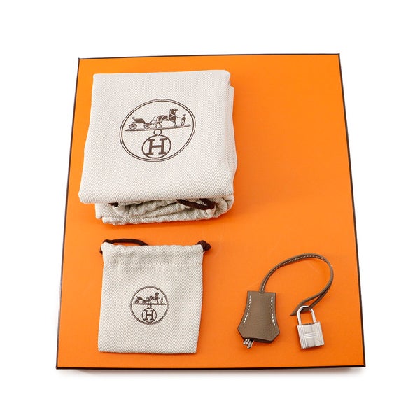 エルメス バーキン25 エトゥープ/シルバー金具 トゴ G刻印 HERMES Birkin ハンドバッグ