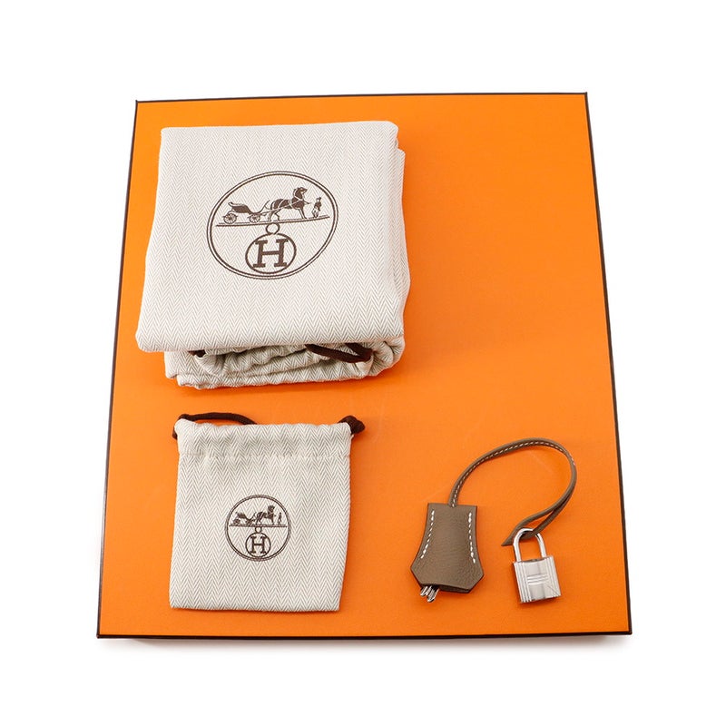 エルメス バーキン25 エトゥープ/シルバー金具 トゴ G刻印 HERMES Birkin ハンドバッグ