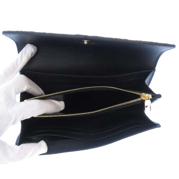 ルイヴィトン 長財布 モノグラム・アンプラント ポルトフォイユ・サラ M82257 LOUIS VUITTON 黒 ブラック