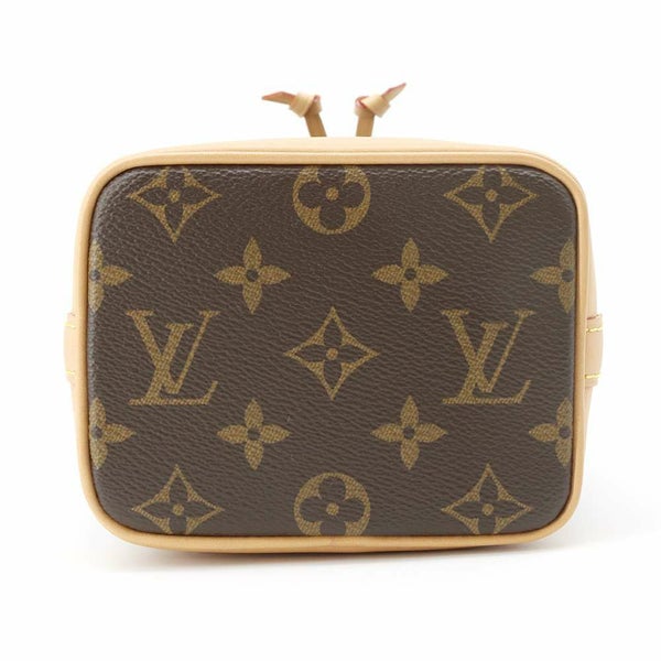 ルイヴィトン ハンドバッグ モノグラム ナノ・ノエ M81266 LOUIS VUITTON ブラウン 2wayショルダーバッグ