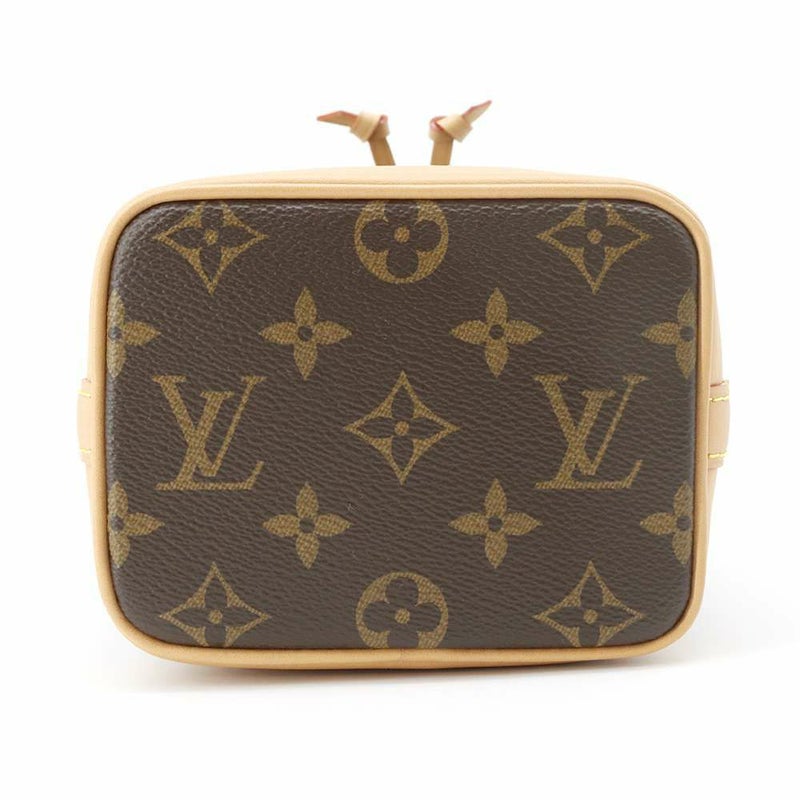 ルイヴィトン ハンドバッグ モノグラム ナノ・ノエ M81266 LOUIS VUITTON ブラウン 2wayショルダーバッグ