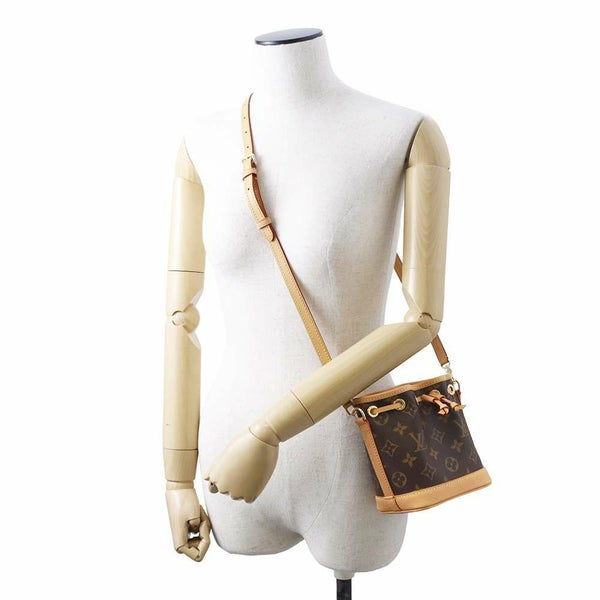 ルイヴィトン ハンドバッグ モノグラム ナノ・ノエ M81266 LOUIS VUITTON ブラウン 2wayショルダーバッグ