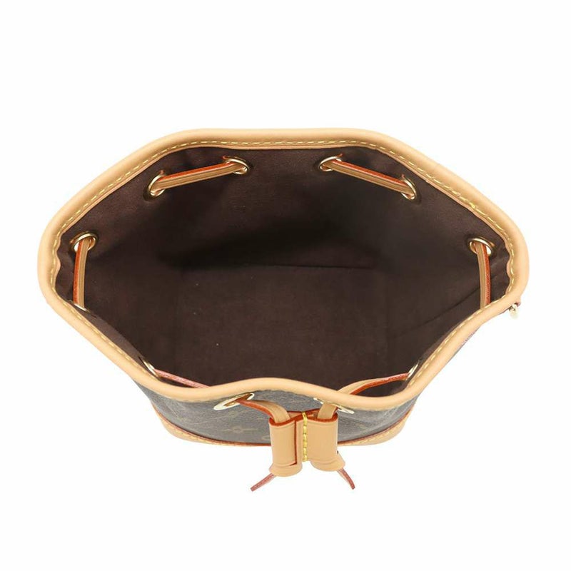 ルイヴィトン ハンドバッグ モノグラム ナノ・ノエ M81266 LOUIS VUITTON ブラウン 2wayショルダーバッグ