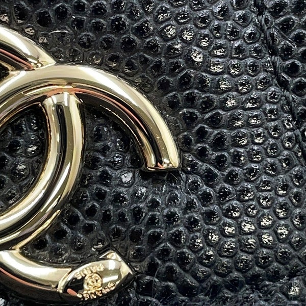 シャネル バッグチャーム ココマーク マトラッセ ミニバッグ キャビアスキン AP4897 CHANEL ミニポーチ 小物入れ 黒