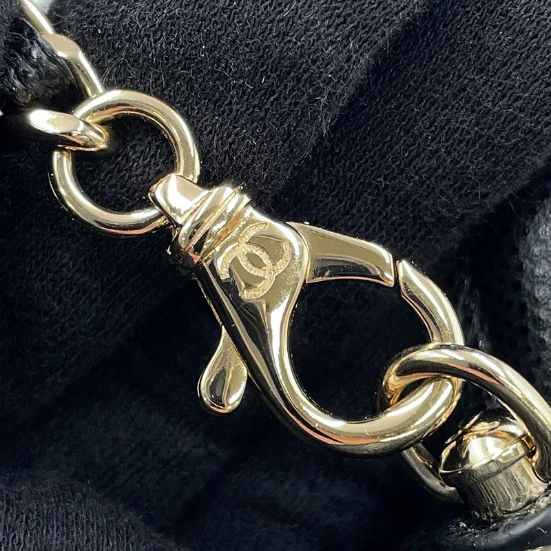 シャネル バッグチャーム ココマーク マトラッセ ミニバッグ キャビアスキン AP4897 CHANEL ミニポーチ 小物入れ 黒