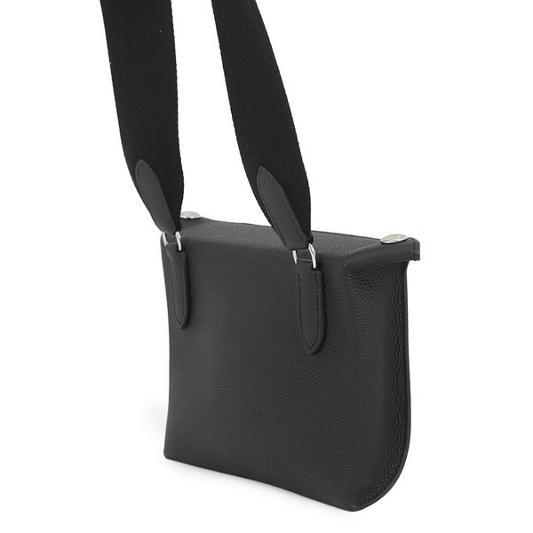 エルメス ショルダーバッグ ヴィドポッシュ ブラック/シルバー金具 トゴ W刻印 黒