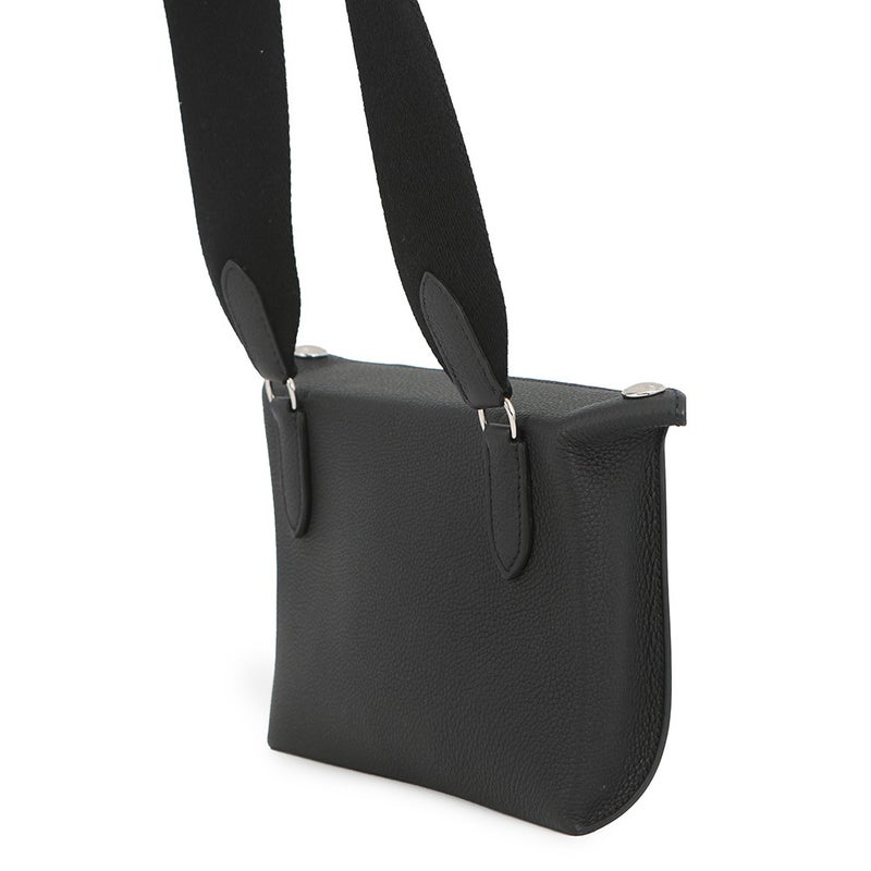 エルメス ショルダーバッグ ヴィドポッシュ ブラック/シルバー金具 トゴ W刻印 黒