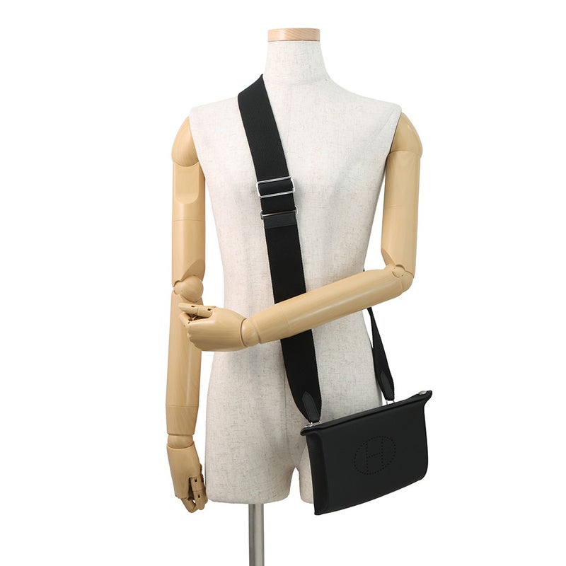 エルメス ショルダーバッグ ヴィドポッシュ ブラック/シルバー金具 トゴ W刻印 黒