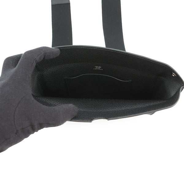 エルメス ショルダーバッグ ヴィドポッシュ ブラック/シルバー金具 トゴ W刻印 黒