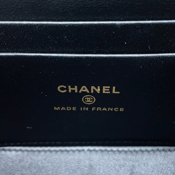 シャネル チェーンショルダーバッグ マトラッセ ココマーク バニティケース ラムスキン AP2199 CHANEL ヴァニティ 黒