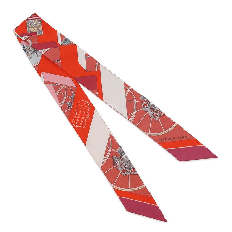 エルメス スカーフ ツイリー スプリングスプリング バーグ Springs Springs Bague HERMES シルク 2022年秋冬