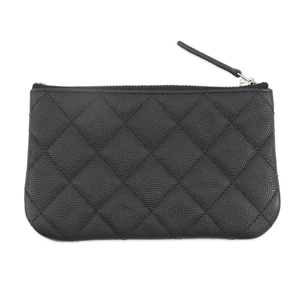 シャネル ポーチ マトラッセ シャネル19 キャビアスキン AP3720 CHANEL 小物入れ 黒