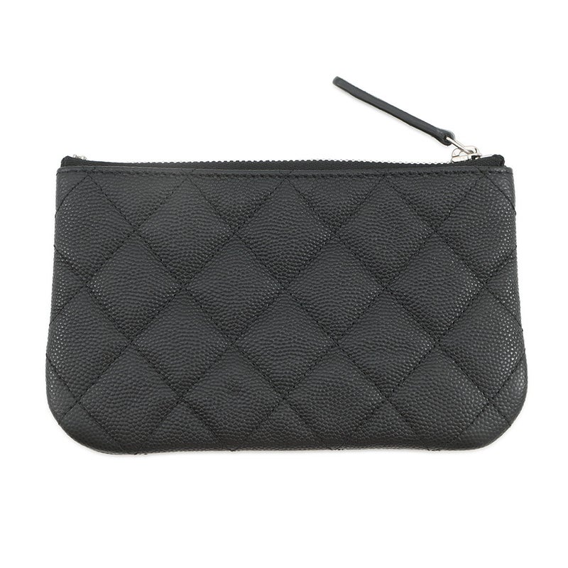 シャネル ポーチ マトラッセ シャネル19 キャビアスキン AP3720 CHANEL 小物入れ 黒