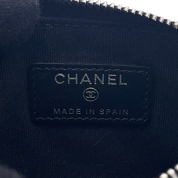 シャネル ポーチ マトラッセ シャネル19 キャビアスキン AP3720 CHANEL 小物入れ 黒