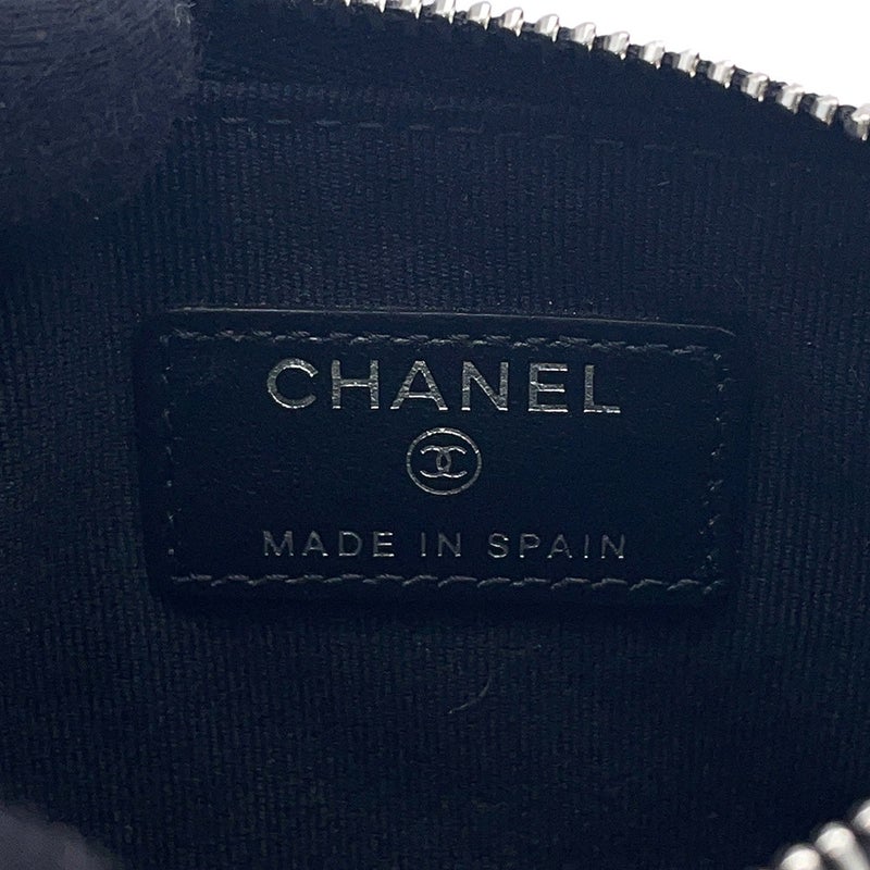 シャネル ポーチ マトラッセ シャネル19 キャビアスキン AP3720 CHANEL 小物入れ 黒