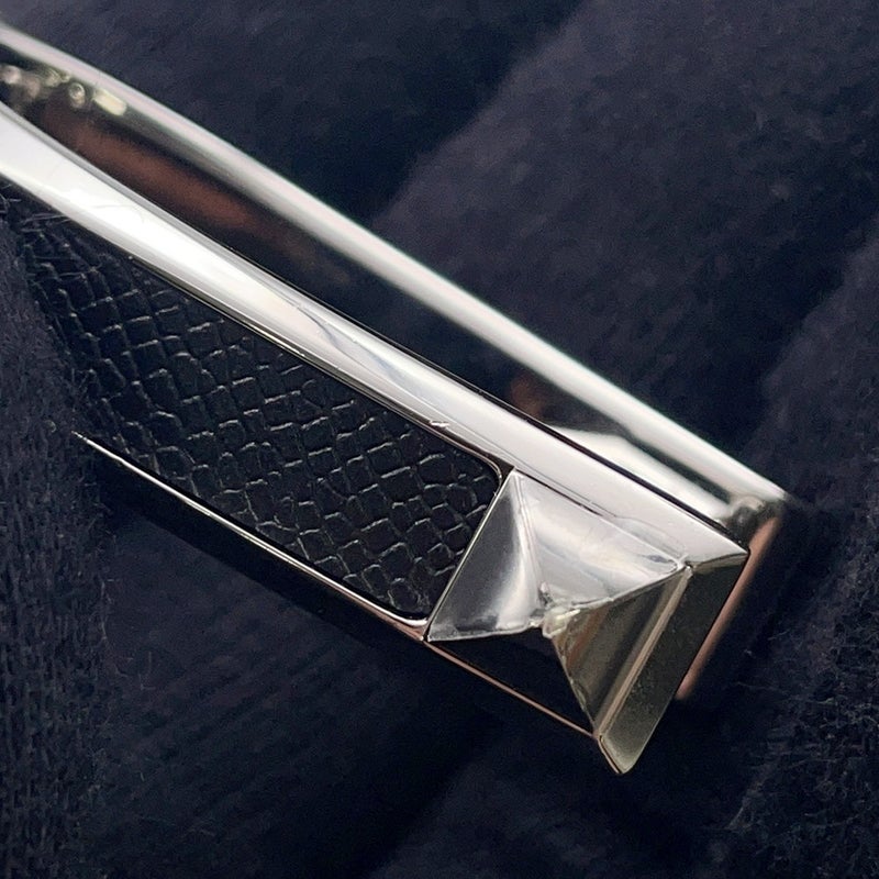 エルメス リング ジョケット ダブル ブラック/シルバー金具 サイズ53 HERMES 指輪 黒